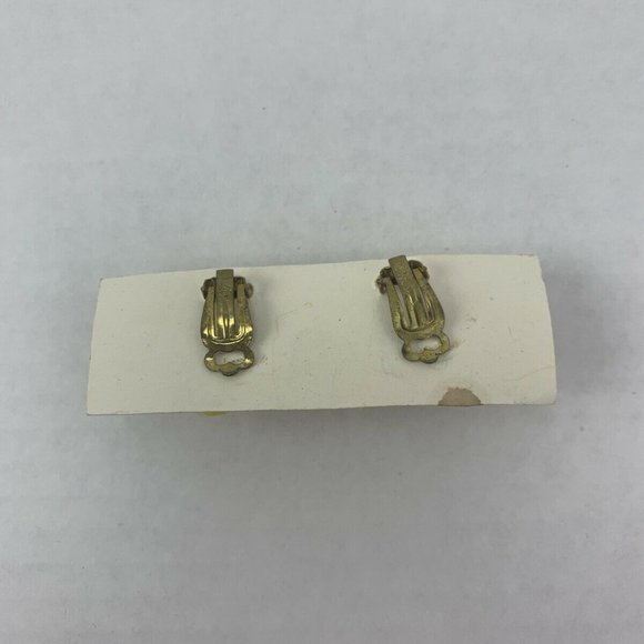 Vintage Faceted Beaded Cluster Clip On Earrings - Picture 5 of 7